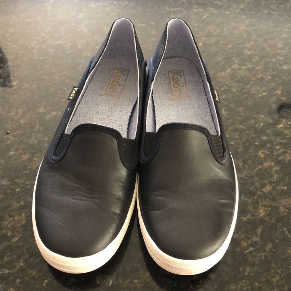 Keds leather slip on